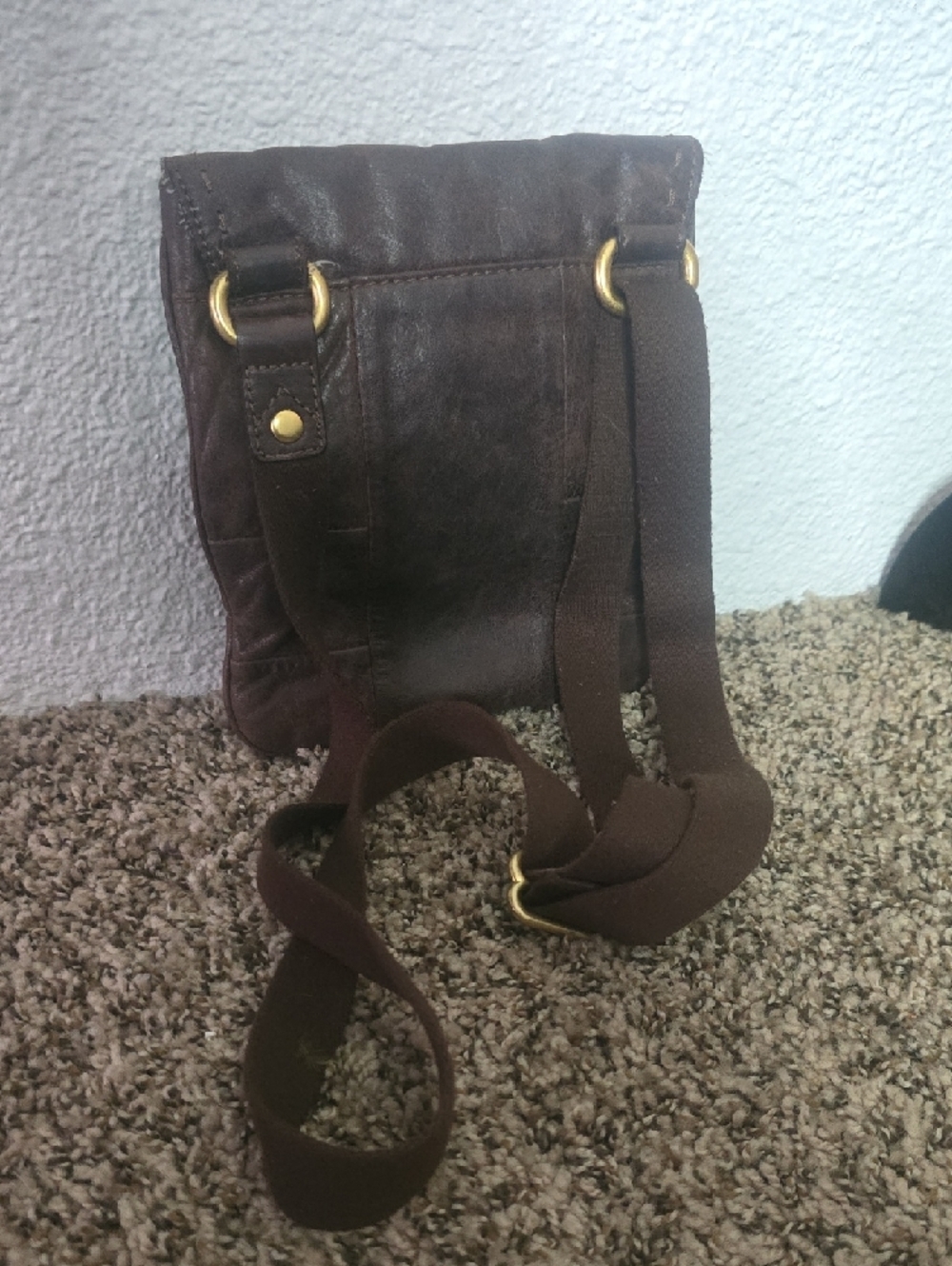Juicy Couture Vintage Dark Brown Leather W/ Gold Hardware Crossbody Bag (EUC)✨️ - Picture 11 of 11